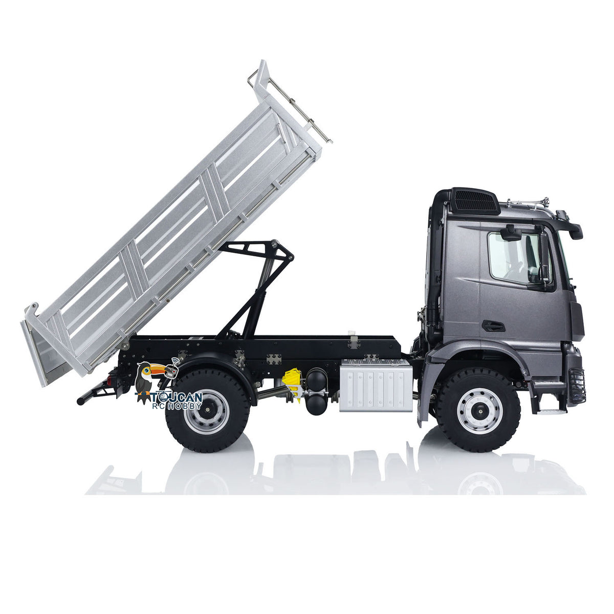  1/14 Kabolite 5701 RC Dumper Start-Up Idle And Horn Sound System Demo