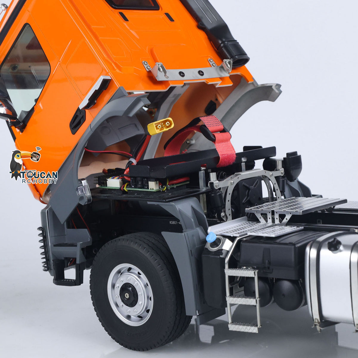 1/14 Kabolite 5801 RC Tractor Truck Lead-Acid Battery And Charger Layout