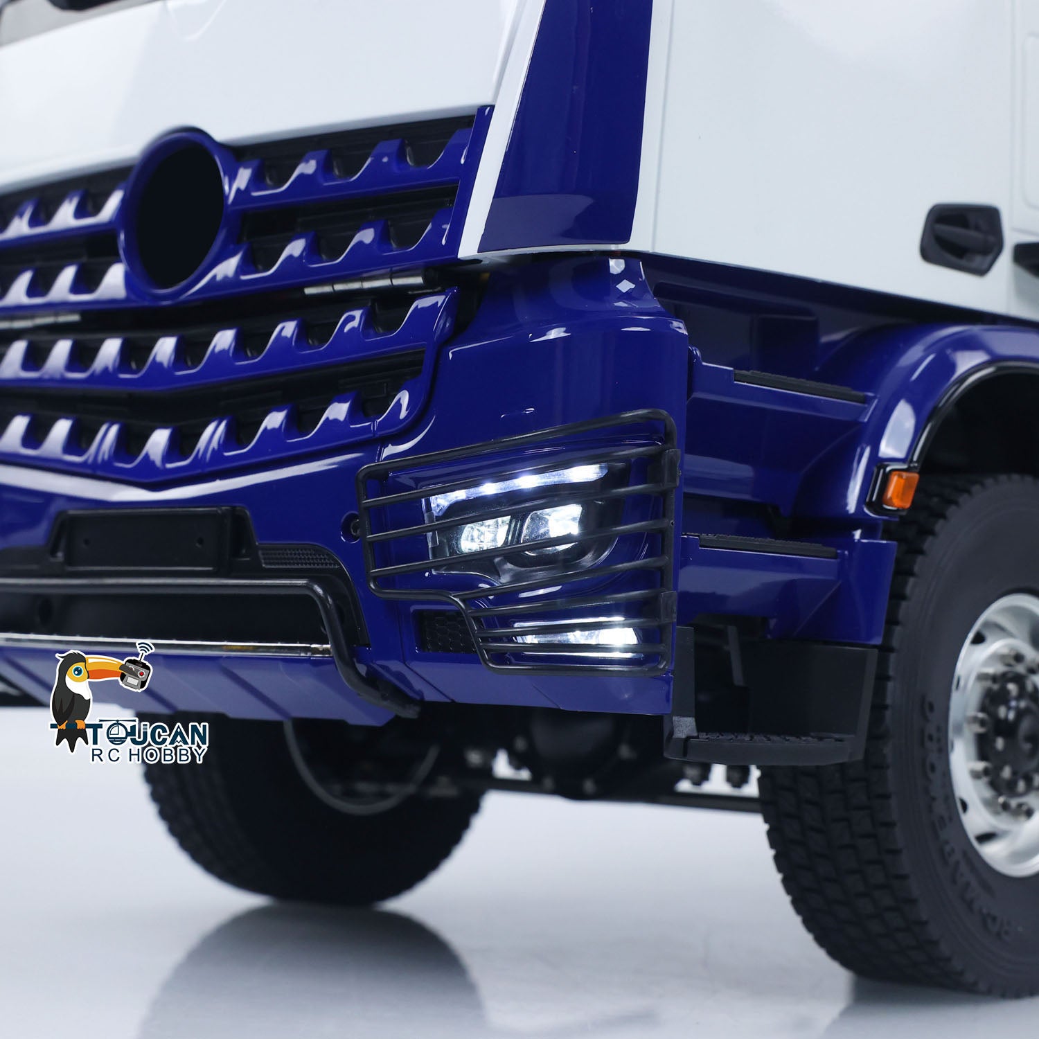 MD 6X6 Dumper Metal 1/14 Hydraulic Dump Truck with 2-Speed Gearbox and HotRC 10CH Radio including Lights Sound Battery Charger without Locking Differential