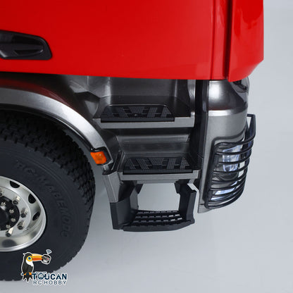 MD 6X6 Dumper Metal 1/14 Hydraulic Construction Truck with HotRC Transmitter and 3S Battery Charger Included featuring Warning Lights and Sound Module No Diff Lock