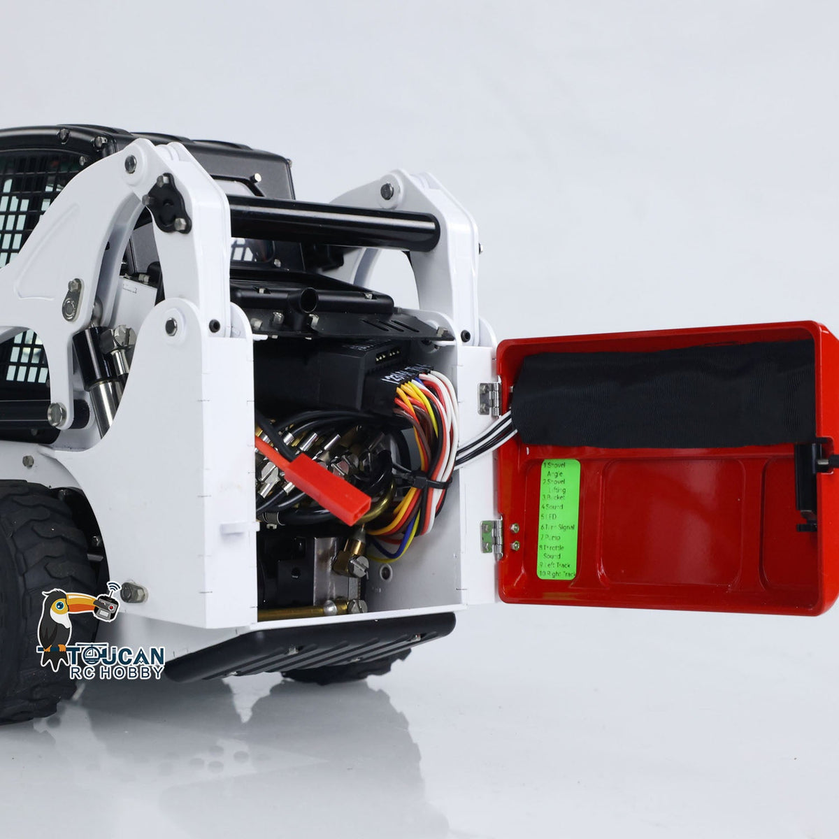 TOUCAN RC HOBBY LESU Aoue LT5H 1/14 Metal RC Wheeled Loader Skid-Steer Hydraulic Engineering Truck Light Sound System Flysky I6S Controller