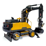 MTM EC380 Metal 1/14 Excavator Full Hydraulic with 8-Way Valve and Multi-Attachment Kit including Grapple Small Bucket Large Bucket Ripper and PL18EV Radio Battery Charger Excluding Lighting
