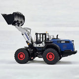 1/14 RC Metal Hydraulic Loader WA480 Electric Construction Heavy Machine Quick Coupler Fork Bucket Light Sound ST8 Radio Battery