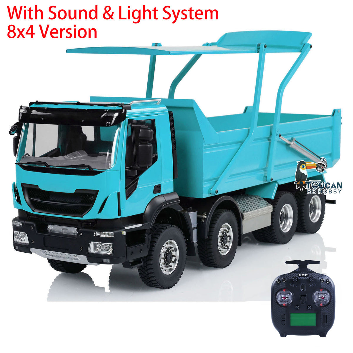 1/14 8x4 Hydraulic RC Dump Truck Metal Chassis 8x4 Wheel Drive Off-Road 