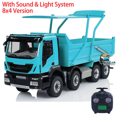 1/14 8x4 Hydraulic RC Dump Truck Metal Chassis 8x4 Wheel Drive Off-Road 