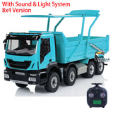 1/14 8x4 Hydraulic RC Dump Truck Metal Chassis 8x4 Wheel Drive Off-Road 