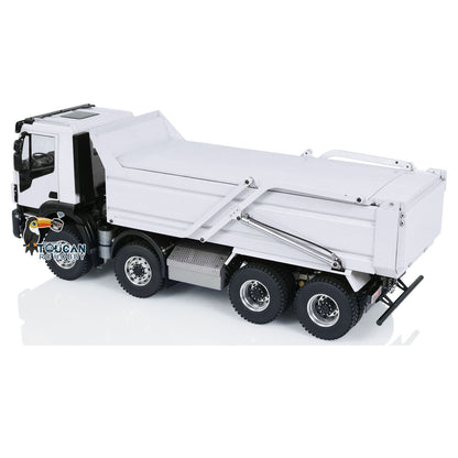 1/14 8x4 Hydraulic RC Dump Truck Tipping Dump Bed with Rear Gate Open 