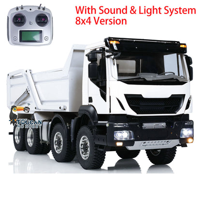 1/14 8x4 Hydraulic RC Dump Truck FlySky I6S Remote Controller and Receiver Set 