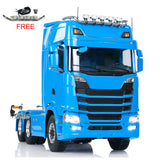 1/14 Scania 770S 6x6 RC Tractor Truck White Cab Factory Painted Assembled with ST8 Radio