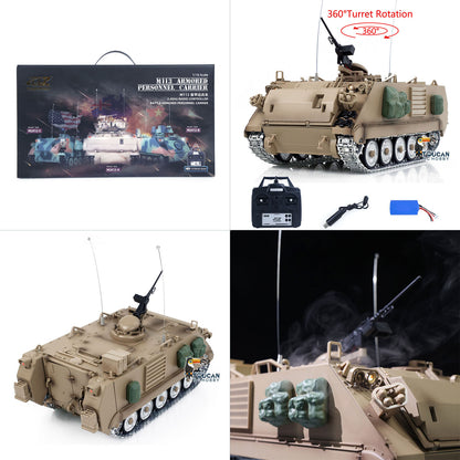 1/16 RC APC TD-M2412 infrared battle system emitter installed on the hull 