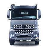 1/14 RC 3 Axle Lead Screw Dump Trailer 5801 Bed Fully Lifted Grey