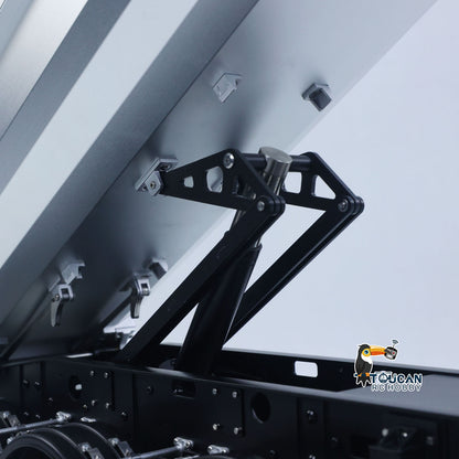 1/14 RC 3 Axle Dump Trailer 5801 Rear Departure Angle 36 Degree