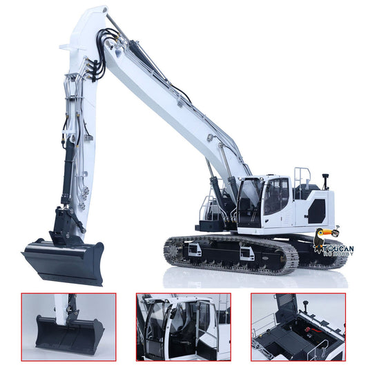 LESU 1/14 Metal RC Excavator AOUE LR945 Long-reach Hydraulic Digger