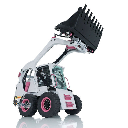 TOUCAN RC HOBBY LESU Aoue LT5H 1/14 Metal RC Wheeled Loader Skid-Steer Hydraulic Engineering Truck Light Sound System Flysky I6S Controller
