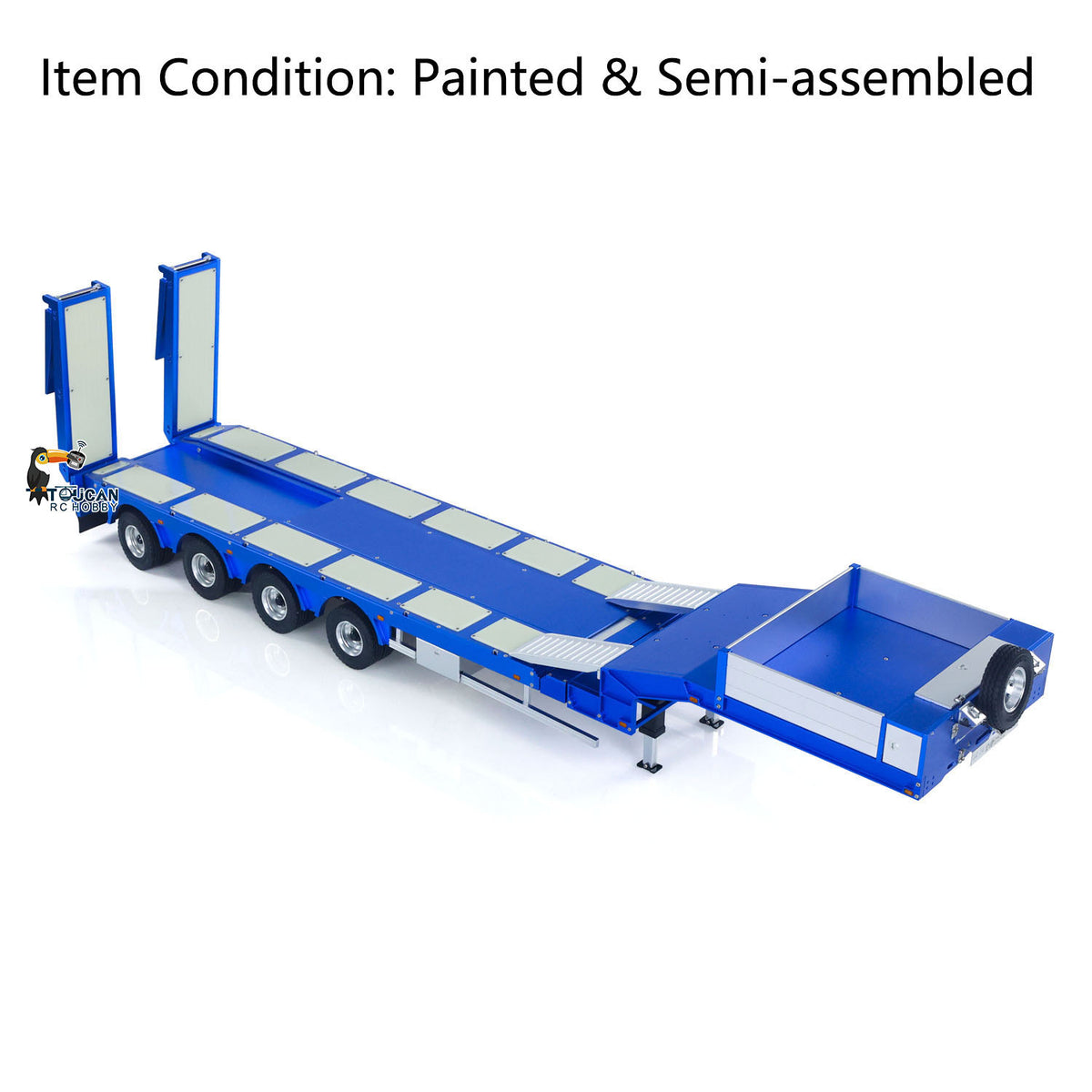  1/14 RC Articulated Trailer Variable Width 196-235mm Degree 997-V2 Semi-Assembled