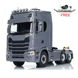 1/14 RC Tractor Truck 6x6 White Top View