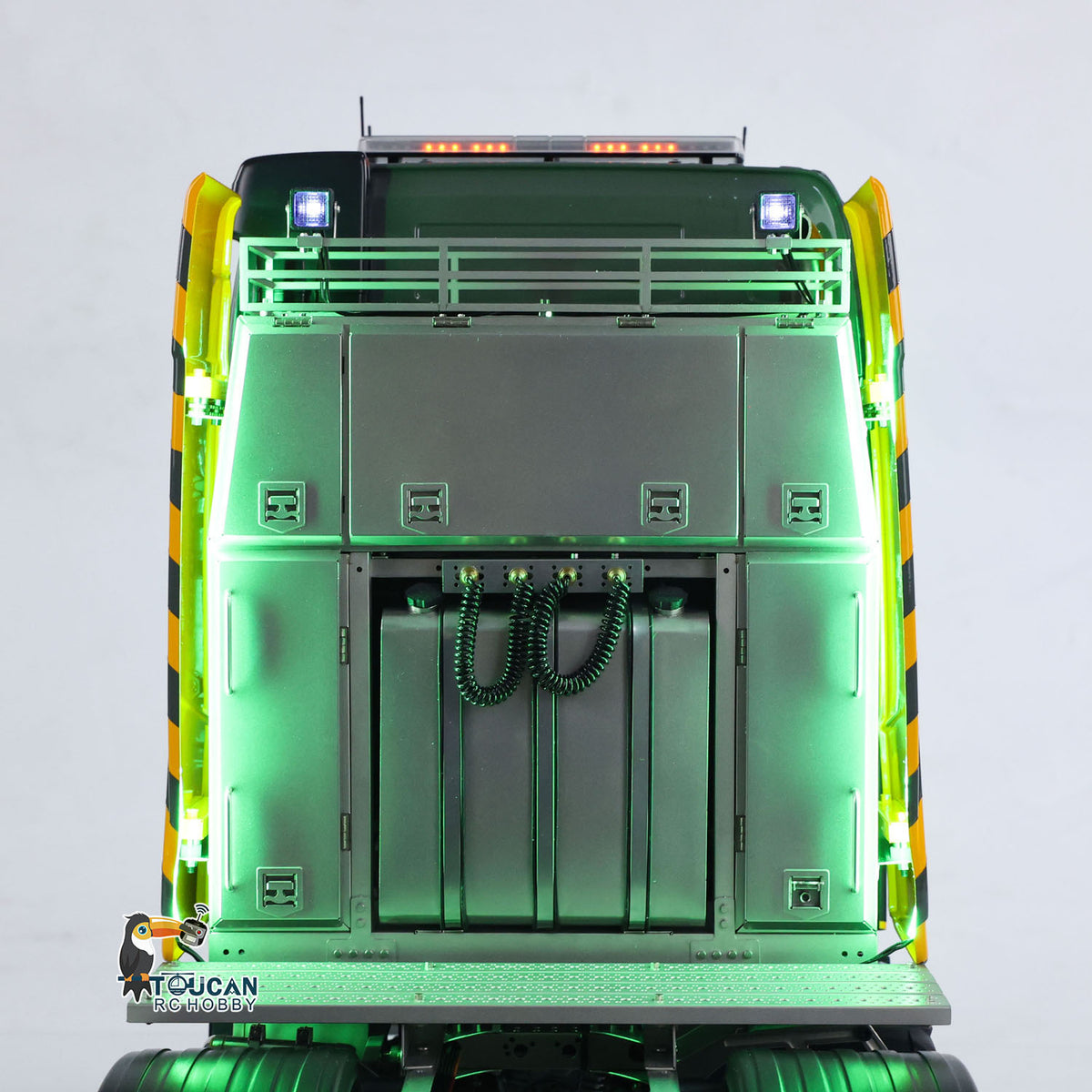 Roof Lightbox Spotlights Clearance Lights and LED Light Bar 1/14 RC Truck Accessories