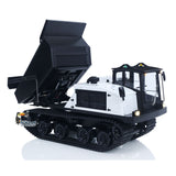 RC hydraulic dump truck T14R undercarriage metal track system close-up