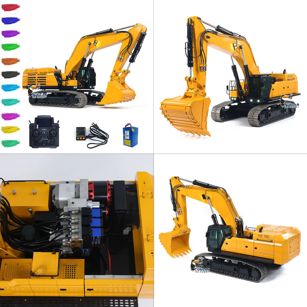 1/12 RC Hydraulic Excavator 6354 Brushless Motor 1.0L Pump