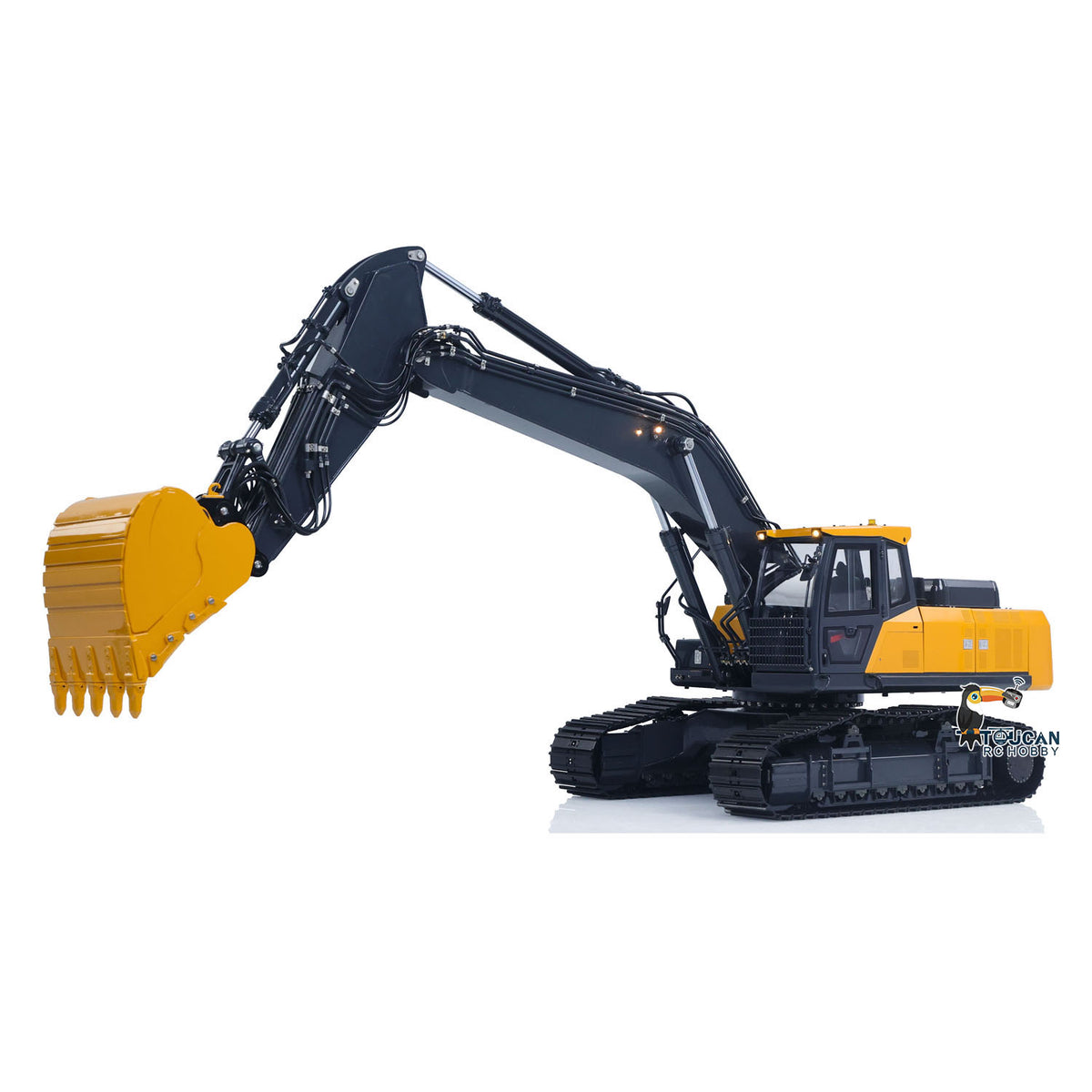 1/14 RC Excavator Three Oil Pumps 9 Way Curved Surface Linear Reversing Valve Hydraulic System