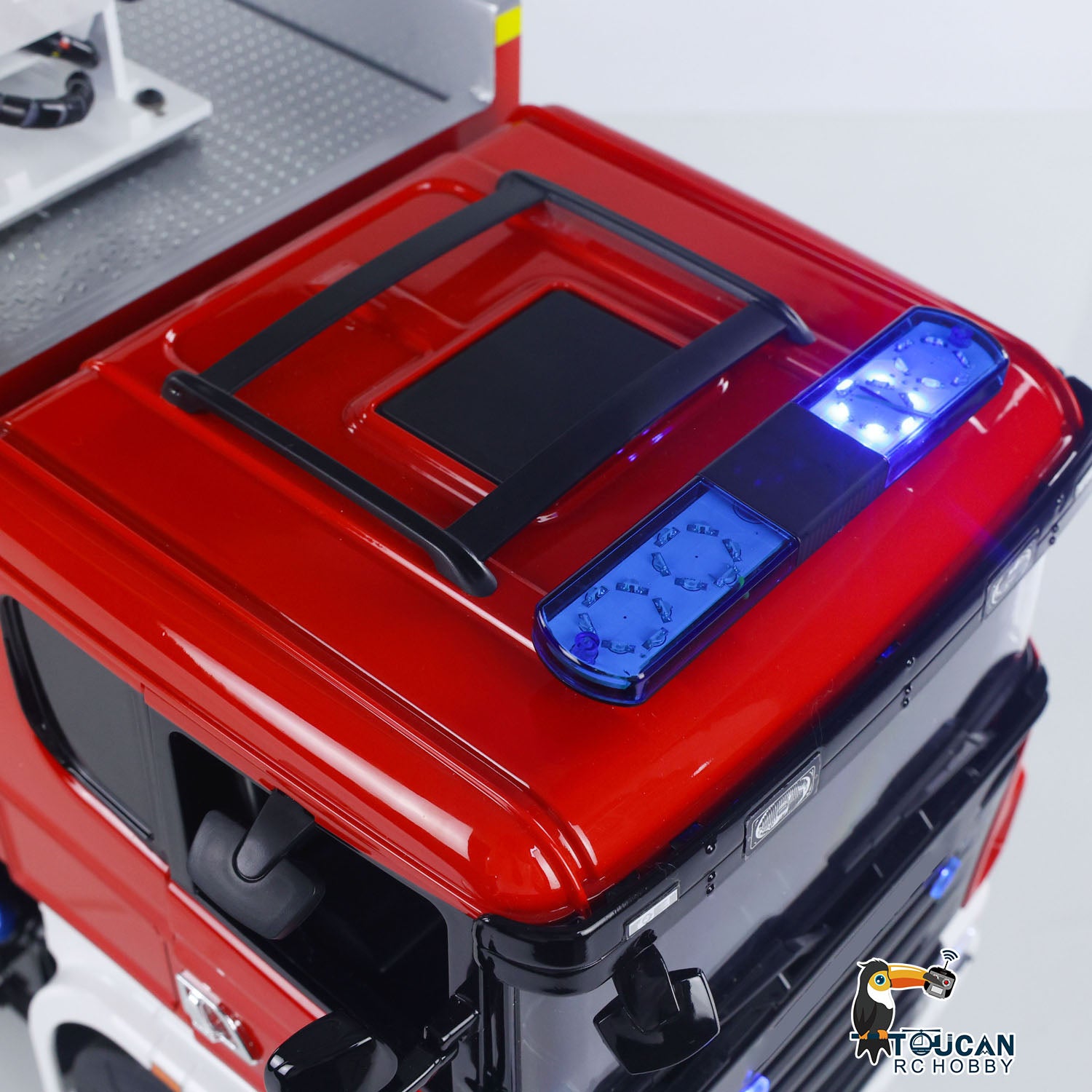1/14 RC Heavy Duty Fire Truck 8x4 Metal Chassis High Pressure Water Monitor PS0012 Scale Model