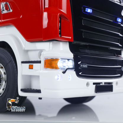 1/14 RC Snozzle Fire Truck 8x4 Two Speed Transmission LED Light System PS12 PNP No Battery 