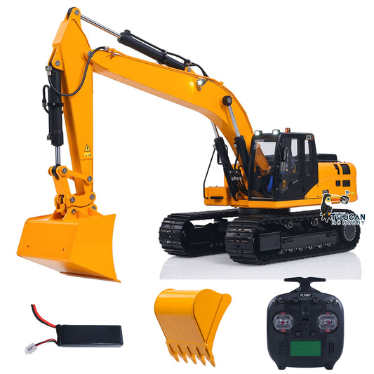 1/12 RC Hydraulic Excavator 323GX Metal Tracks Front View