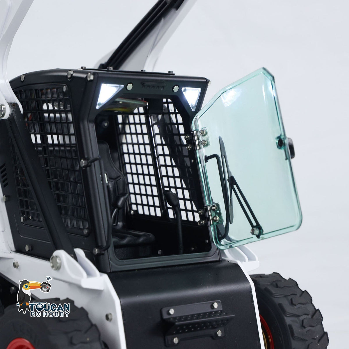 TOUCAN RC HOBBY LESU Aoue LT5H 1/14 Metal RC Wheeled Loader Skid-Steer Hydraulic Engineering Truck Light Sound System Flysky I6S Controller