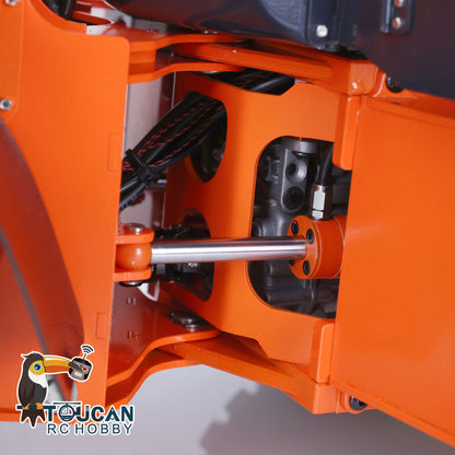 1/14 RC Metal Wheel Loader Orange Powder Coated Steel Bucket 