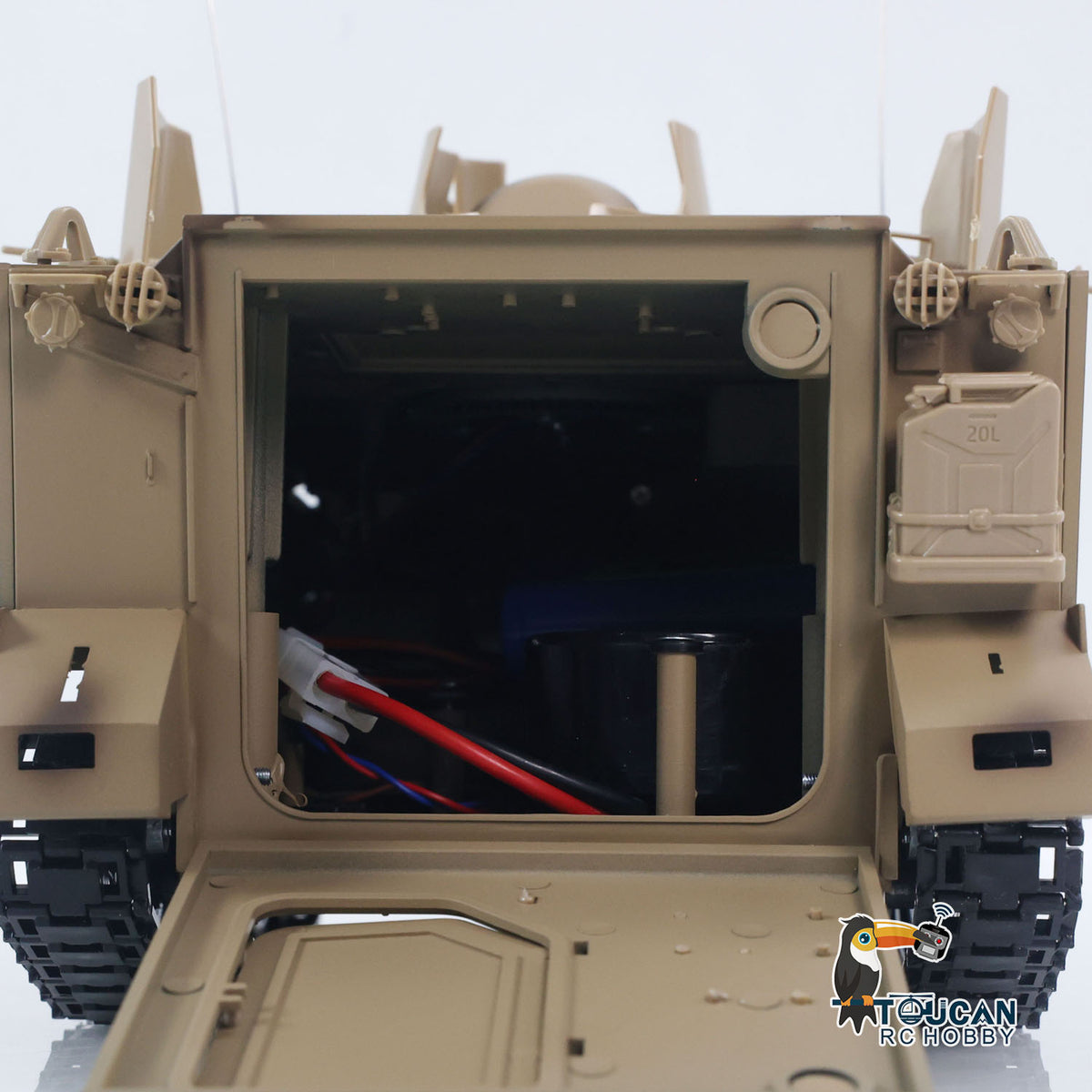 1/16 RC Tank M113A1 Adjustable Track Tension Mechanism Close Up