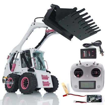 LESU 1/14 Metal RC Wheeled Loader Aoue LT5H Skid-Steer Hydraulic Engineering Truck