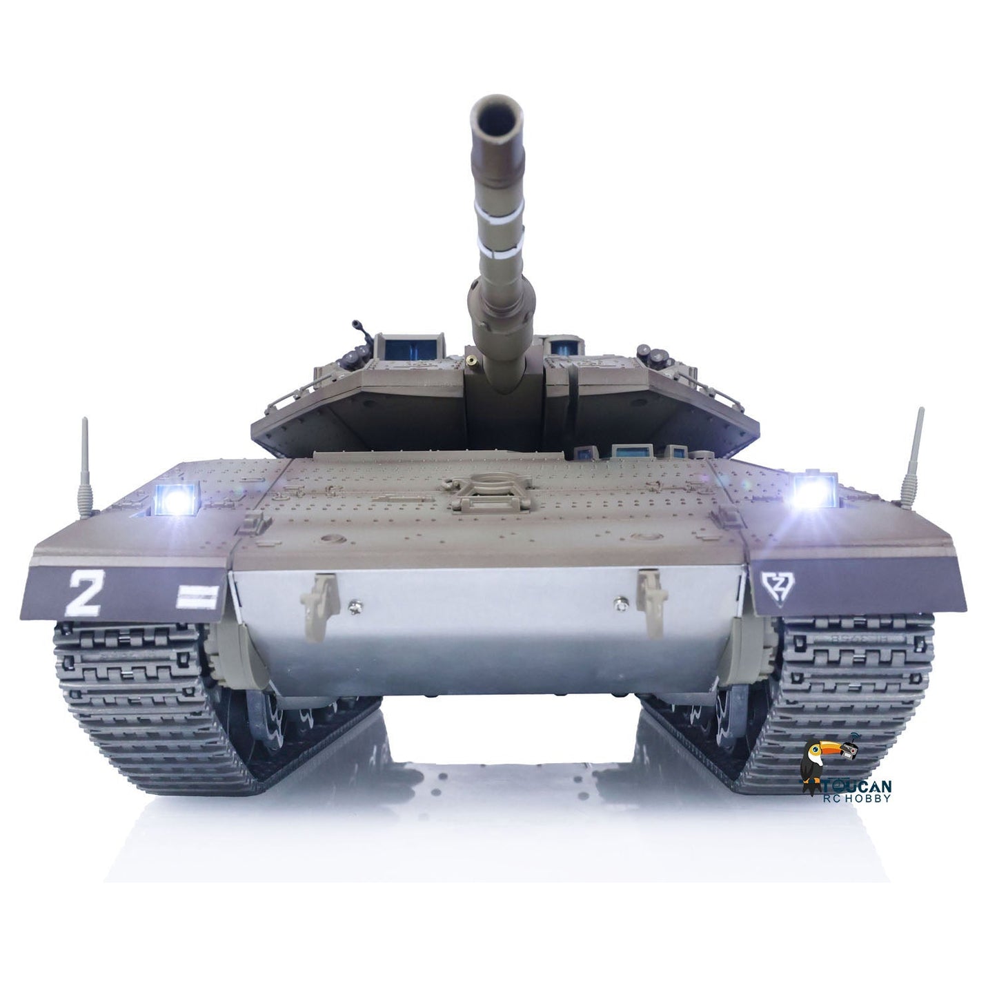 Henglong 1/16 TK7.1 IDF Merkava MK IV 3958 RTR RC Tank with 360 Degrees Turret IR Metal Chassis Tracks Sprockets Idlers road Wheels Steel Gearbox