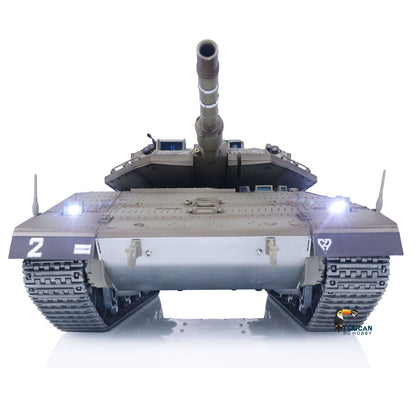 Henglong 1/16 TK7.1 IDF Merkava MK IV 3958 RTR RC Tank with 360 Degrees Turret IR Metal Chassis Tracks Sprockets Idlers road Wheels Steel Gearbox