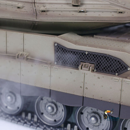 Henglong 1/16 TK7.1 IDF Merkava MK IV 3958 RTR RC Tank with 360 Degrees Turret IR Metal Chassis Tracks Sprockets Idlers road Wheels Steel Gearbox