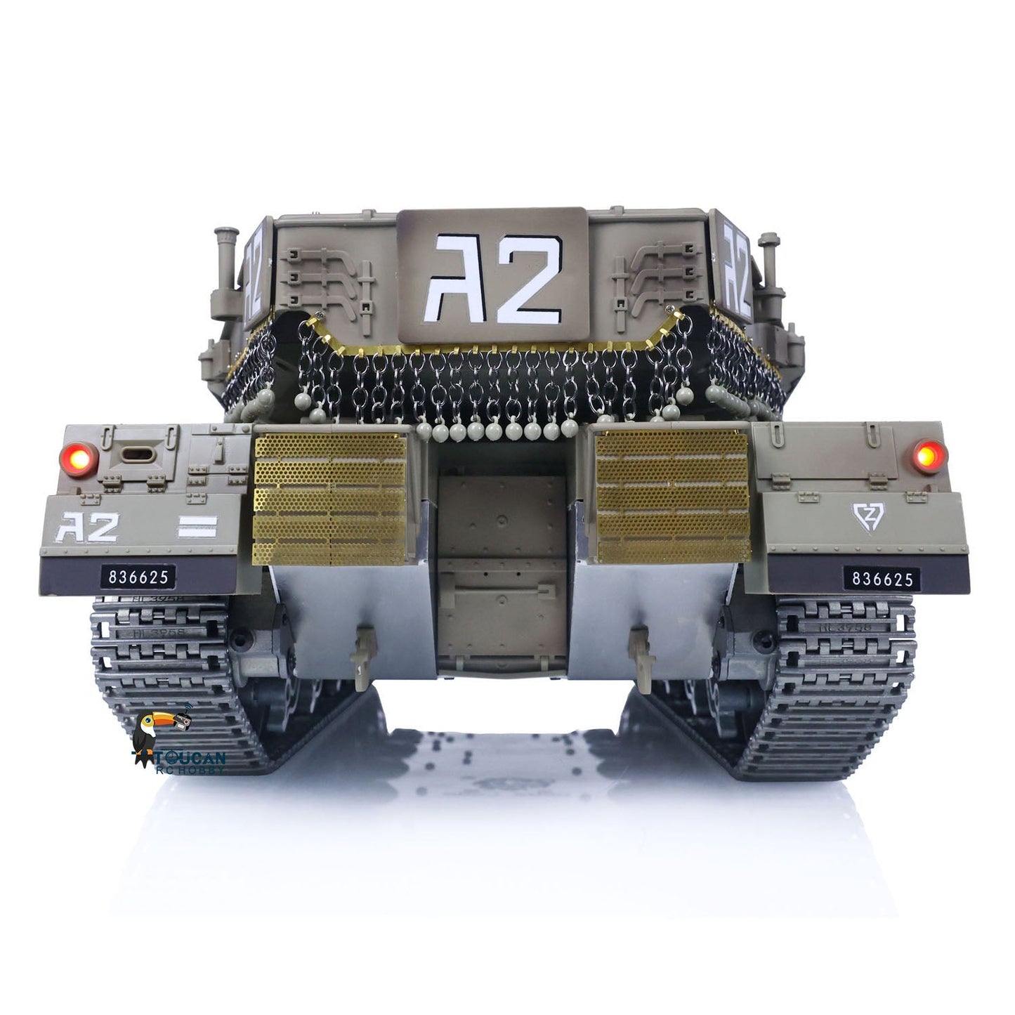 Henglong 1/16 TK7.1 IDF Merkava MK IV 3958 RTR RC Tank with 360 Degrees Turret IR Metal Chassis Tracks Sprockets Idlers road Wheels Steel Gearbox