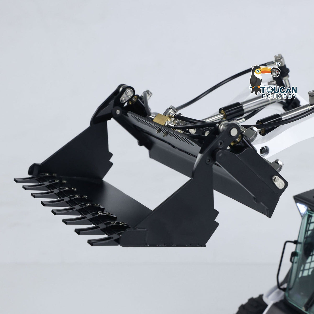 TOUCAN RC HOBBY LESU Aoue LT5H 1/14 Metal RC Wheeled Loader Skid-Steer Hydraulic Engineering Truck Light Sound System Flysky I6S Controller
