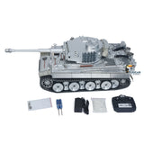 1/8 scale assembled unpainted metal rc tank chassis top view