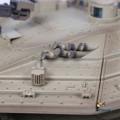 Henglong 1/16 TK7.1 IDF Merkava MK IV 3958 RTR RC Tank with 360 Degrees Turret IR Metal Chassis Tracks Sprockets Idlers road Wheels Steel Gearbox