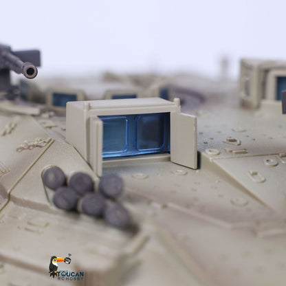 Henglong 1/16 TK7.1 IDF Merkava MK IV 3958 RTR RC Tank with 360 Degrees Turret IR Metal Chassis Tracks Sprockets Idlers road Wheels Steel Gearbox
