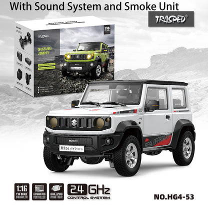 HG 1/16 4x3 RC Geländewagen Elektro Ferngesteuertes Crawler Kletterauto Sound Licht Rauch Lackiert Zusammengebaut 