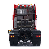 Detailed view of 1/14 8x8 metal chassis for RC tractor truck three speed gearbox 