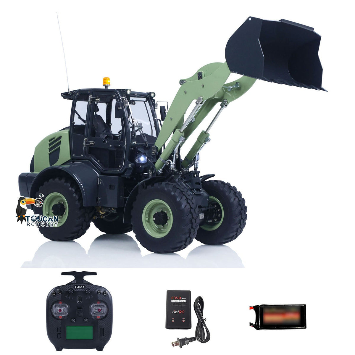 Lesu 1/14 Metal RC Hydraulic Loader Aoue WA100M-8