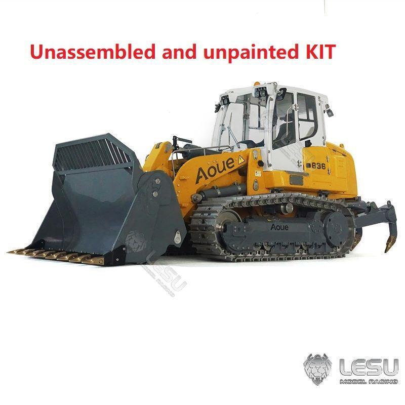 TOUCAN RC HOBBY LESU 1/14 636 Hydraulic Construction Vehicles Radio Controlle Track Loader Light Sound Motor Metal Openable Closable Bucket