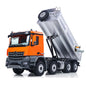 RC 8x8 dump truck side profile with metal beam and chassis rail