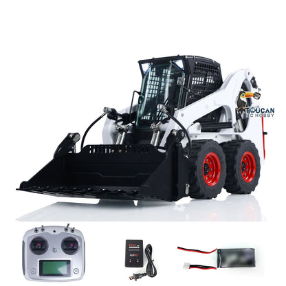 LESU 1/14 Metal RC Wheeled Loader Aoue LT5H Skid-Steer Hydraulic Engineering Truck