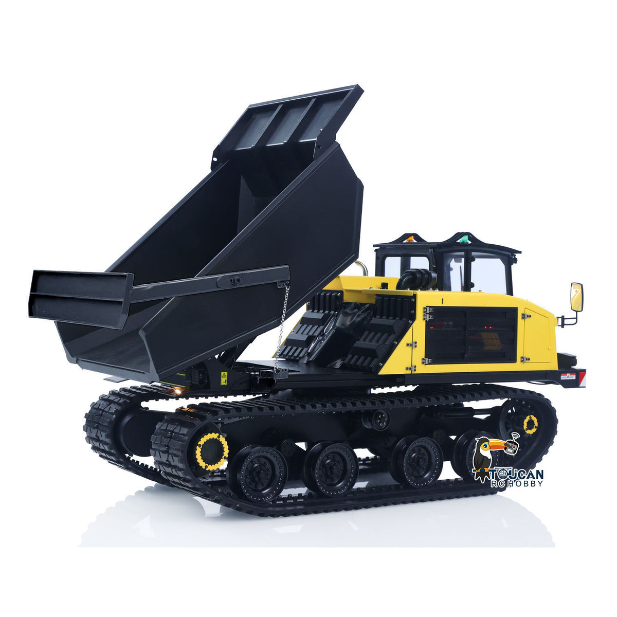 FROG T14R Metal 1/14 Dump Truck Hydraulic Crawler with Tailgate Version including Frsky X14 Radio and Electric Wiper with Battery Charger