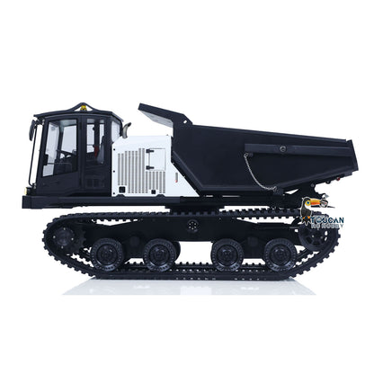 FROG T14R Metal 1/14 Dump Truck Rubber Tracked Hydraulic Tipper with 16CH Radio and 2-Speed Wiper including Lights Sound and Battery Charger