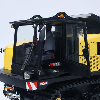 FROG T14R Metal 1/14 Dump Truck Rubber Tracked Hydraulic Tipper with 16CH Radio and 2-Speed Wiper including Lights Sound and Battery Charger