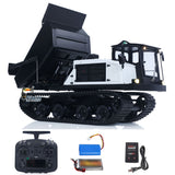 FROG T14R Metal 1/14 Dump Truck with 4MPa Dual Hydraulic Cylinders and 360-Degree Rotating Bucket featuring Sound Light System and Brushless Motors