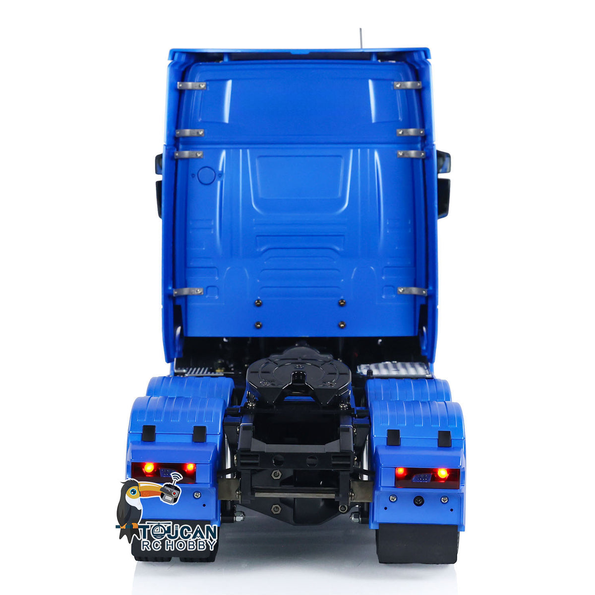 1/14 RC Tractor Truck Tamiya 770S 56368 Metal Blue Painted Rear Quarter View 3-speed Transmission